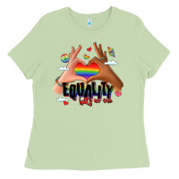 Matcha equality hurts no one lgbtq hands Ladies Tee - LillyAllenDesigns