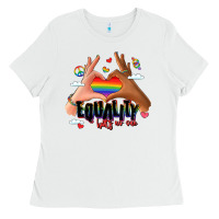 White equality hurts no one lgbtq hands Ladies Tee - LillyAllenDesigns