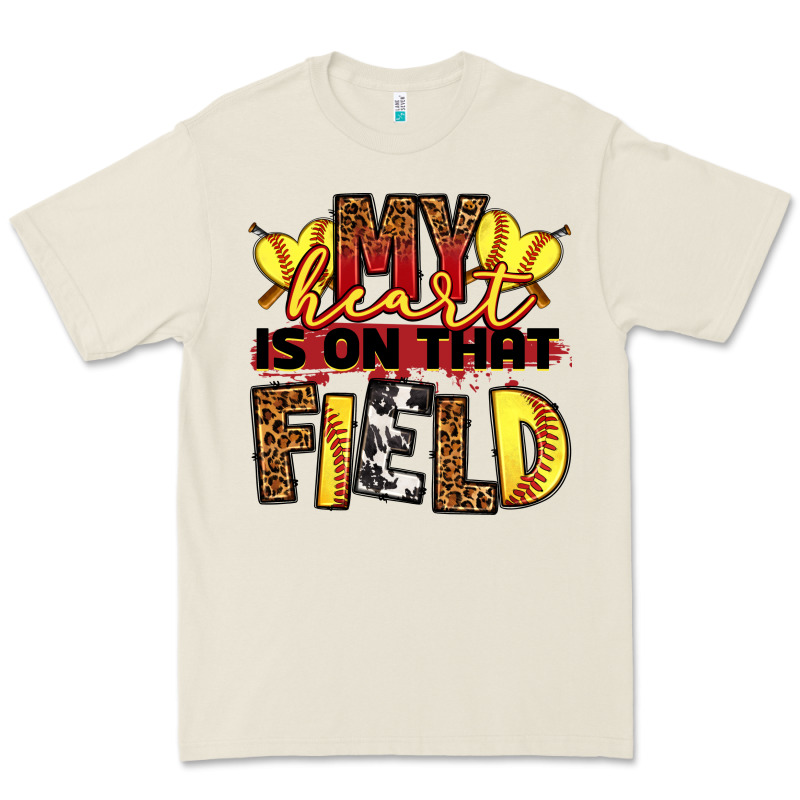 Softball My Heart Is On That Field Premium Tee by RanaPortraitStore | Teevron