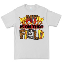 Dove Grey softball my heart is on that field Premium Tee - RanaPortraitStore