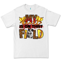White softball my heart is on that field Premium Tee - RanaPortraitStore