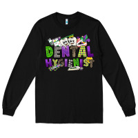 Black dental hygienest mardi gras Long Sleeve Tee - CowGirlArtShop