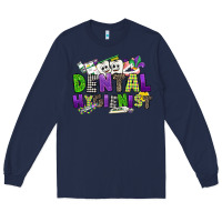Navy dental hygienest mardi gras Long Sleeve Tee - CowGirlArtShop