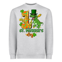 Heather Grey my first st. patricks day Heavyweight Sweatshirt - FaDigitalArtStudio