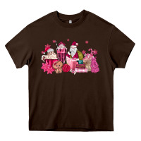 Pink Santa Coffee Heavy Core Tee | Teevron