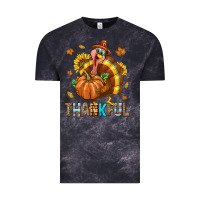 Cloud Black Thankful Turkey Vintage Tee - texasbilliewilder