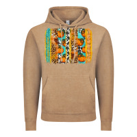 Vintage Coffee Fall Pumpkin brushstrokes Vintage Hoodie - NancyCooperArtShop