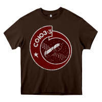Chocolate Brown soyuz 3 space program Heavy Core Tee - tuanDangUi