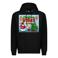 Black christmas vibes only tumbler Premium Hoodie - BundleAndBundleShop