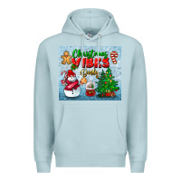 Blue Mist christmas vibes only tumbler Premium Hoodie - BundleAndBundleShop