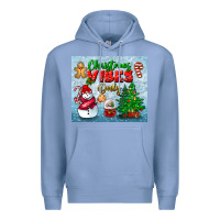 Colony Blue christmas vibes only tumbler Premium Hoodie - BundleAndBundleShop