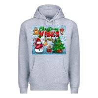 Heather Grey christmas vibes only tumbler Premium Hoodie - BundleAndBundleShop