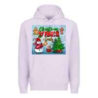 Lilac christmas vibes only tumbler Premium Hoodie - BundleAndBundleShop