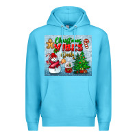 Ocean Blue christmas vibes only tumbler Premium Hoodie - BundleAndBundleShop