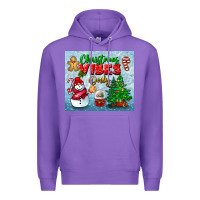 Purple christmas vibes only tumbler Premium Hoodie - BundleAndBundleShop