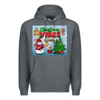Rock christmas vibes only tumbler Premium Hoodie - BundleAndBundleShop