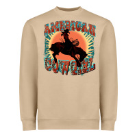 Mushroom American cowgirl 4th of july Heavyweight Sweatshirt - FaDigitalArtStudio
