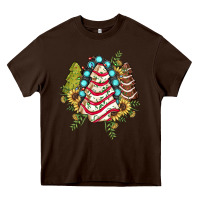 Chocolate Brown little debbie tree cakes sunflower gemstone Heavy Core Tee - JahusDesignShop