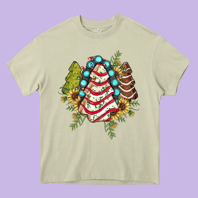 Little Debbie Tree Cakes Sunflower Gemstone Heavy Core Tee Designed By Jahusdesignshop