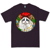 Plum christmas ragdoll  cat Premium Tee - LillyAllenDesigns
