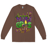 Chestnut happy mardi gras yall Long Sleeve Tee - CowGirlArtShop