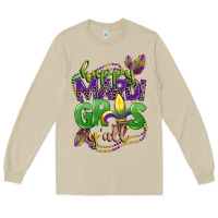 Mushroom happy mardi gras yall Long Sleeve Tee - CowGirlArtShop