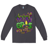 Smoke happy mardi gras yall Long Sleeve Tee - CowGirlArtShop