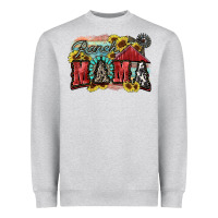 Heather Grey Ranch mama Motthaer's Day Heavyweight Sweatshirt - FaDigitalArtStudio