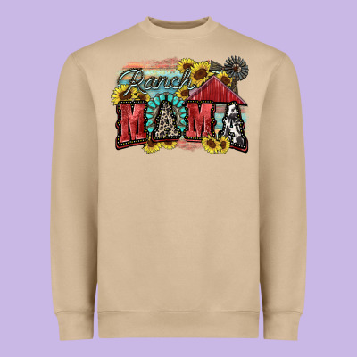 Ranch Mama Motthaer's Day Heavyweight Sweatshirt Designed By Fadigitalartstudio