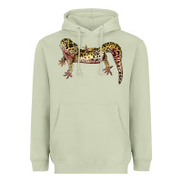 Matcha Gecko Lizard Illustrations Heavyweight Hoodie - LillyAllenDesigns