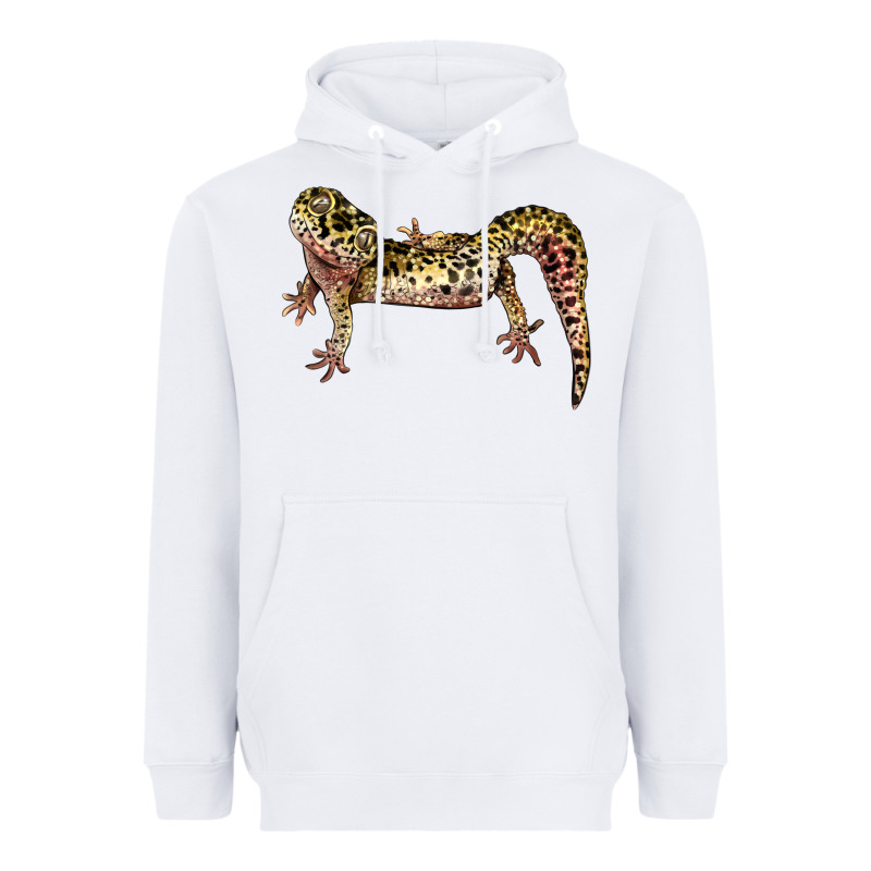 Gecko Lizard Illustrations Heavyweight Hoodie by LillyAllenDesigns | Teevron