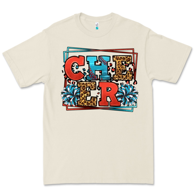 Cheer Baseball Stitchs Premium Tee by LillyAllenDesigns | Teevron