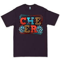Plum Cheer Baseball stitchs Premium Tee - LillyAllenDesigns