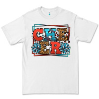 White Cheer Baseball stitchs Premium Tee - LillyAllenDesigns