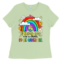 Matcha if being gay was a choice i'd be gayer lol Ladies Tee - LillyAllenDesigns