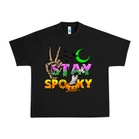 Black Stay spooky Urban Heavy Tee - NancyCooperArtShop
