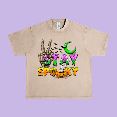 Stay Spooky Urban Heavy Tee Designed By Nancycooperartshop
