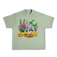 Oil Green Stay spooky Urban Heavy Tee - NancyCooperArtShop