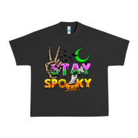 Pigment Black Stay spooky Urban Heavy Tee - NancyCooperArtShop