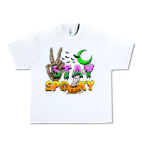 White Stay spooky Urban Heavy Tee - NancyCooperArtShop