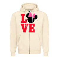 Sandshell Minnie Mouse Zipper Hoodie - CowhideDigitalArt