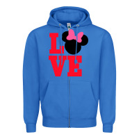 True Royal Minnie Mouse Zipper Hoodie - CowhideDigitalArt