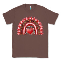 Chestnut valentines day rainbow with heart Classic Tee - RanaPortraitStore