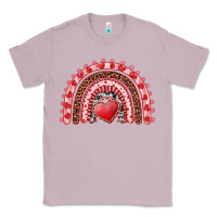 Lilac valentines day rainbow with heart Classic Tee - RanaPortraitStore