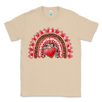 Mushroom valentines day rainbow with heart Classic Tee - RanaPortraitStore