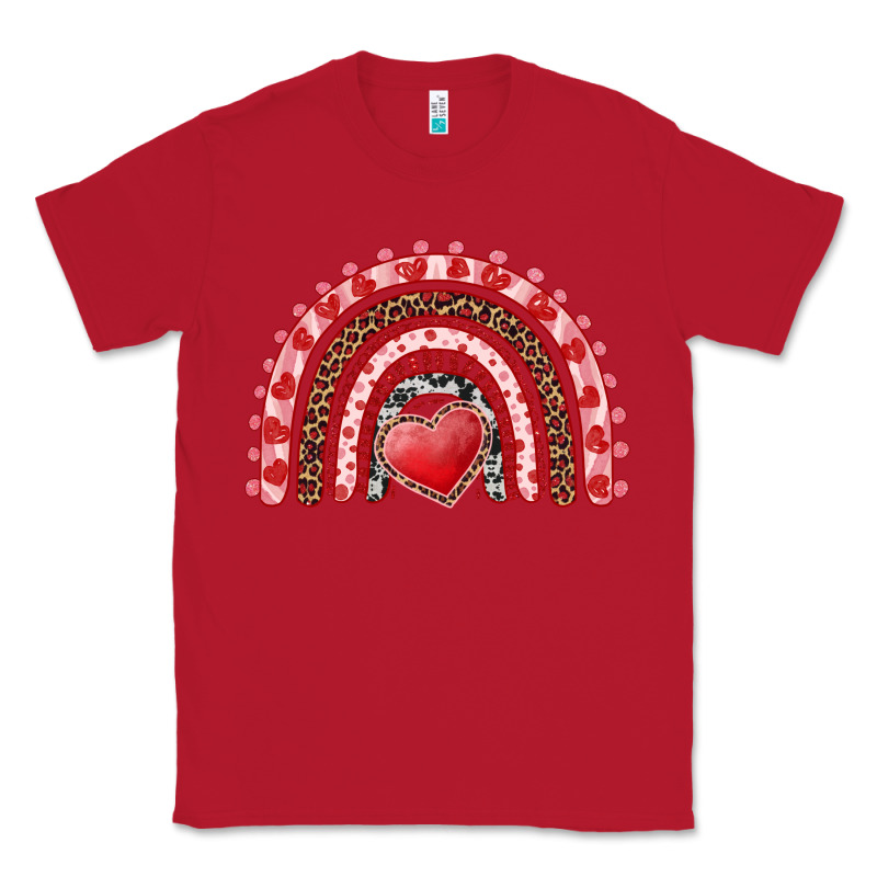 Valentines Day Rainbow With Heart Classic Tee by RanaPortraitStore | Teevron