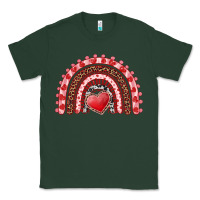 Sports Green valentines day rainbow with heart Classic Tee - RanaPortraitStore