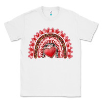White valentines day rainbow with heart Classic Tee - RanaPortraitStore
