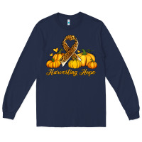 Navy harvesting hope Long Sleeve Tee - Jasminsmagicworld
