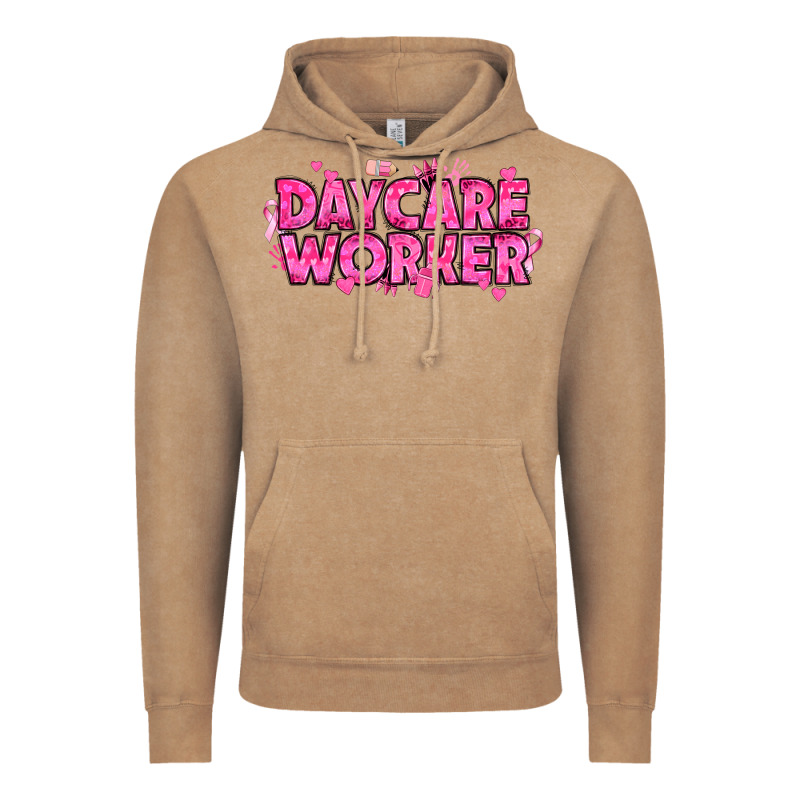 Breast Cancer Daycare Worker Vintage Hoodie by texasbilliewilder | Teevron